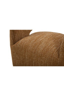 Brown Open-Back Rolling Dining Chair | Novi Living Barrow | Oroa.com