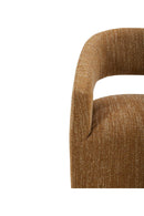 Brown Open-Back Rolling Dining Chair | Novi Living Barrow | Oroa.com