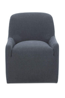Upholstered Rolling Dining Chair | Novi Living Sandy | Oroatrade.com