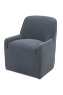 Upholstered Rolling Dining Chair | Novi Living Sandy | Oroatrade.com