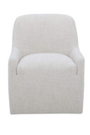 Upholstered Rolling Dining Chair | Novi Living Sandy | Oroatrade.com