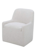 Upholstered Rolling Dining Chair | Novi Living Sandy | Oroatrade.com