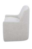 Upholstered Rolling Dining Chair | Novi Living Sandy | Oroatrade.com