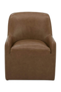 Upholstered Rolling Dining Chair | Novi Living Sandy | Oroatrade.com