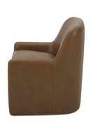 Upholstered Rolling Dining Chair | Novi Living Sandy | Oroatrade.com