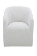 Upholstered Rolling Dining Chair | Novi Living Sandy | Oroa.com