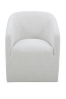 Upholstered Rolling Dining Chair | Novi Living Sandy | Oroa.com