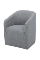 Upholstered Rolling Dining Chair | Novi Living Sandy | Oroa.com