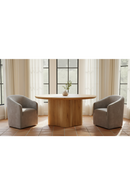 Upholstered Rolling Dining Chair | Novi Living Sandy | Oroa.com