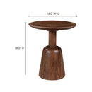Round Wooden End Table | Novi Living Nels | Oroa.com