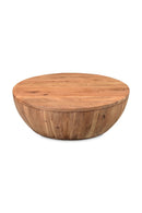 Hospitality furniture - Round Acacia Storage Coffee Table - www.oroatrade.com