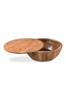 Hospitality furniture - Round Acacia Storage Coffee Table - www.oroatrade.com
