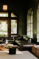 Hospitality furniture - Round Acacia Storage Coffee Table - www.oroatrade.com