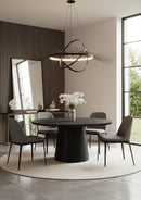 Contract furniture - Black Mango Wood Dining Table - www.oroatrade.com