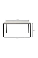 Hospitality furniture - White Marble Dining Table S - www.oroatrade.com