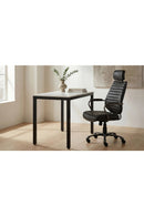 White Marble Mini Desk | Novi Living Parson | Oroa.com