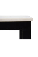 White Marble Mini Desk | Novi Living Parson | Oroa.com