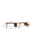 Solid Acacia 1-Drawer Desk | Novi Living Nailed | Oroa.com