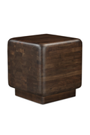 Brown Acacia Cube Side Table | Novi Living Eton | Oroatrade.com