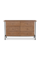 Wire-Brushed Acacia 6-Drawer Dresser | Novi Living Rene | Oroatrade.com