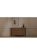 Wire-Brushed Acacia 6-Drawer Dresser | Novi Living Rene | Oroatrade.com