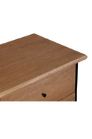 Wire-Brushed Acacia 2-Drawer Nightstand | Novi Living Rene | Oroatrade.com