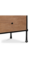 Wire-Brushed Acacia 2-Drawer Nightstand | Novi Living Rene | Oroatrade.com