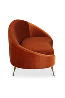 Hospitality furniture - Orange Asymmetrical Chaise - www.oroatrade.com