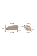 Hospitality furniture - Brown Shearling Chaise Lounge - www.oroatrade.com