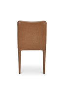 Hospitality furniture - Brown Leather Dining Chair Set (2) - www.oroatrade.com