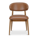 Brown Leather Dining Chair | Novi Living Ellie