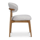 White Padded Dining Chair | Novi Living Ellie