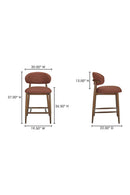 Hospitality furniture - Rubberwood Framed Counter Stool - www.oroatrade.com