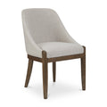 Oak Framed Upholstered Dining Chair | Novi Living Edward