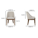 Oak Framed Upholstered Dining Chair | Novi Living Edward