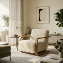 Oak Framed Lounge Chair | Novi Living Eckersley