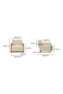 Oak Framed Lounge Chair | Novi Living Eckersley