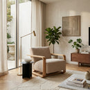 Oak Framed Lounge Chair | Novi Living Eckersley
