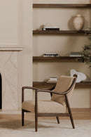 Hospitality furniture - Beige Shearling Accent Chair - www.oroatrade.com