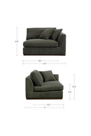 Hospitality furniture - Right-Armed Corner Chair - www.oroatrade.com