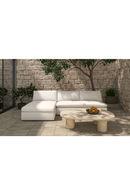 2-Piece White Outdoor Modular Sofa | Novi Living Miles | Oroatrade.com