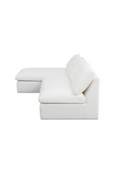 2-Piece White Outdoor Modular Sofa | Novi Living Miles | Oroatrade.com