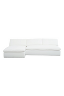 2-Piece White Outdoor Modular Sofa | Novi Living Miles | Oroatrade.com