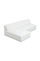 2-Piece White Outdoor Modular Sofa | Novi Living Miles | Oroa.com