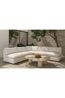 5-Piece White Outdoor Modular Sofa | Novi Living Miles | Oroatrade.com