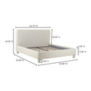 Gray Minimalsit Bed | Novi Living Ichigo