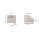 Pleated Swivel Chair | Novi Living Maren