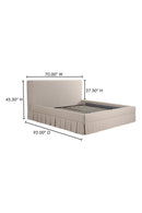 Hospitality furniture - Box Pleated Bed - www.oroatrade.com
