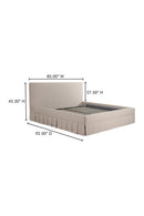 Hospitality furniture - Box Pleated Bed - www.oroatrade.com