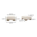 Beige Fabric Ottoman | Novi Living June